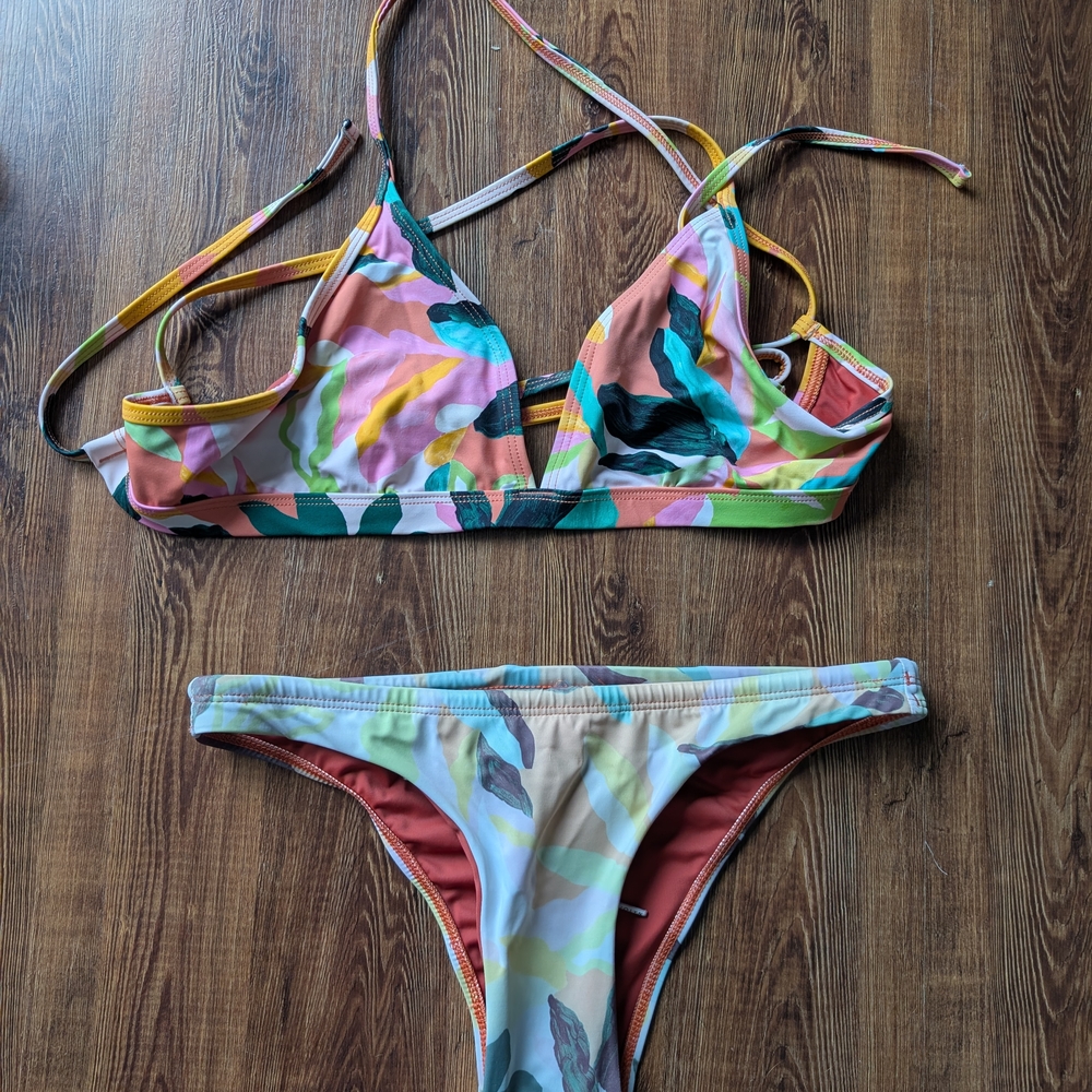 Jolyn Clothing Multicolor Bikini Set